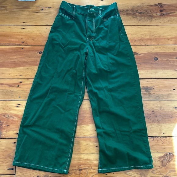 Wide leg denim pants - Picture 2 of 9